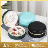 Portable Travel Jewelry Box Earrings Rings Storage