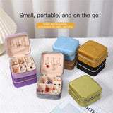 Portable Travel Jewelry Box Earrings Rings Storage