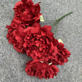 5 Artificial Peony Flower Heads Wedding Party Christmas DIY Decor