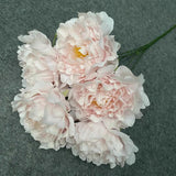 5 Artificial Peony Flower Heads Wedding Party Christmas DIY Decor
