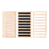9 Lines Jewelry Bamboo Display Stand Showcase Ring Organizer Tray