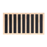 9 Lines Jewelry Bamboo Display Stand Showcase Ring Organizer Tray