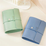 Book Type PU Leather Earring Stud Storage Bag, Multi-layer Jewelry Organizer