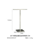 Earring Rack Jewelry Display Stand Silver T-Bar For Ear Studs