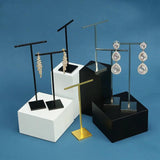 Earring Rack Jewelry Display Stand Silver T-Bar For Ear Studs