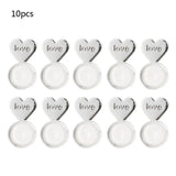 10Pcs Heart Love Earring Lifters Hypoallergenic Support Backs