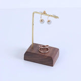 Wood & Metal Jewelry Holder Stand Necklace Bracelet Earring Display