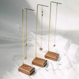 Wood & Metal Jewelry Holder Stand Necklace Bracelet Earring Display