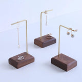 Wood & Metal Jewelry Holder Stand Necklace Bracelet Earring Display