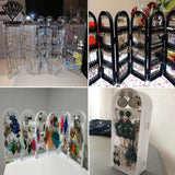 Folding Screen Plastic Earrings Studs Display Rack