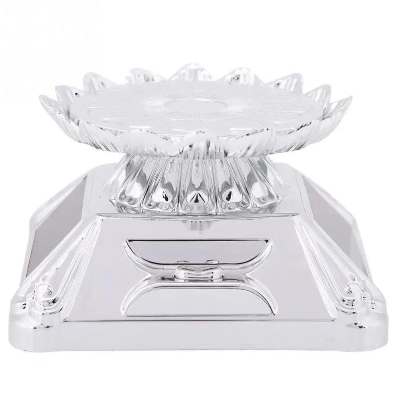 Solar Display Cabinet Rotating Turntable LED Lamp Jewelry Ring Watch