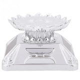 Solar Display Cabinet Rotating Turntable LED Lamp Jewelry Ring Watch