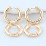 14K Steel Round Earrings Hoops High Jewelry Making Supplies 19MM-24MM