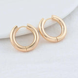 14K Steel Round Earrings Hoops High Jewelry Making Supplies 19MM-24MM