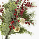 3 Pcs Christmas Flower Arrangement Desktop Decor Vase Ornaments