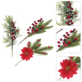 3 Pcs Christmas Flower Arrangement Desktop Decor Vase Ornaments