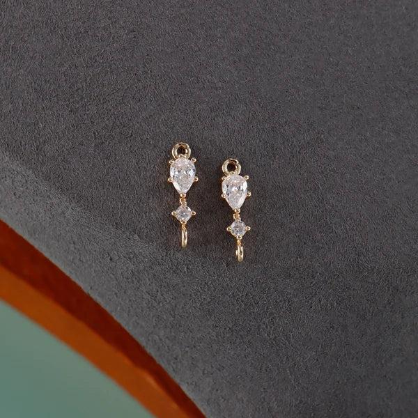 KC Plated Zircon Pendant for DIY Jewelry Making