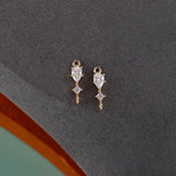 KC Plated Zircon Pendant for DIY Jewelry Making