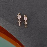 KC Plated Zircon Pendant for DIY Jewelry Making