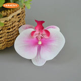 16pc Artificial Latex Phalaenopsis Butterfly Orchid Flowers Head DIY Wedding