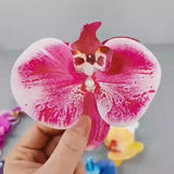 16pc Artificial Latex Phalaenopsis Butterfly Orchid Flowers Head DIY Wedding