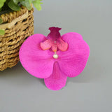 16pc Artificial Latex Phalaenopsis Butterfly Orchid Flowers Head DIY Wedding