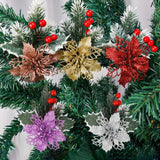 Christmas Red Berry Pine Branch Pendants Decorations DIY Xmas Wreath Decor