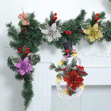 Christmas Red Berry Pine Branch Pendants Decorations DIY Xmas Wreath Decor