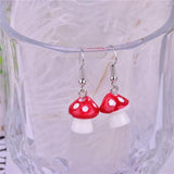 20pcs Colorful Mushroom Resin Charms for Earring DIY Jewelry Making