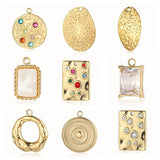 3pcs/Lot Geometric Rainbow Stone Pendant