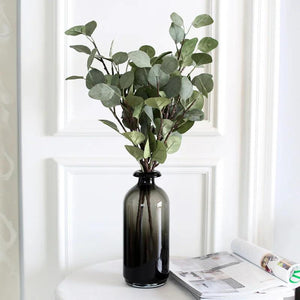 Artificial Eucalyptus Branch with Green Leaves for Home Decoration