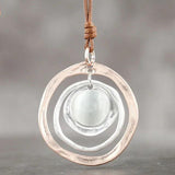 Chunky Circles Large Pendant Necklace Choker Beauty Jewelry