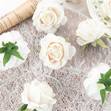 10Pcs 6Cm Artificial Flowers Flannel Rose for Home Decor Wedding Diy Candy Box