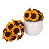 Mini Paper Sunflower Artificial Flower DIY Wedding Decor 100pcs
