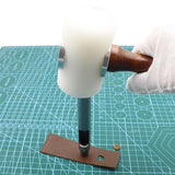 Leather Carve Hammer Nylon Mallet Wood Handle Leathercraft Punch DIY Tool