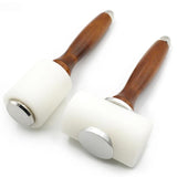 Leather Carve Hammer Nylon Mallet Wood Handle Leathercraft Punch DIY Tool
