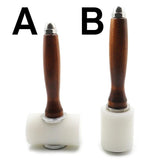 Leather Carve Hammer Nylon Mallet Wood Handle Leathercraft Punch DIY Tool