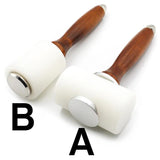 Leather Carve Hammer Nylon Mallet Wood Handle Leathercraft Punch DIY Tool
