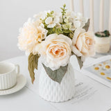 5 Branches Silk Peony Roses Artificial Flowers Home Vase Decor Wedding Bouquet