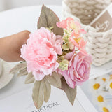 5 Branches Silk Peony Roses Artificial Flowers Home Vase Decor Wedding Bouquet