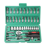 Universal Car Repair Tool Set Ratchet Wrench Combination Bit DIY Keys