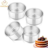 Small Round Cake Pans with Removable Bottom for Mini Cheesecakes