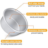 Small Round Cake Pans with Removable Bottom for Mini Cheesecakes