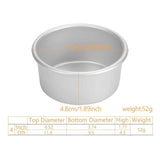 Small Round Cake Pans with Removable Bottom for Mini Cheesecakes