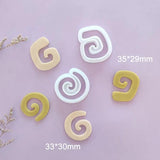 Cake Roll Shape Clay Cutter DIY Earring Jewelry Pendant Cutting Mold