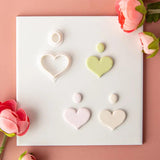 Love Heart Shaped Earrings Soft Clay Molds Jewelry Pendant Shape Cutting