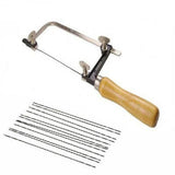 Adjustable Saw Bow Wooden Handle Jewelry U-shaped Cover Jig Saw Frame