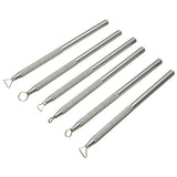 6 Pcs Clay Sculpting Tools Set Pottery Carving Ribbon Wire Loop Detail