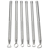 6 Pcs Clay Sculpting Tools Set Pottery Carving Ribbon Wire Loop Detail