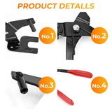 Car Exhaust Hanger Removal Plier Rubber Pad Puller Tool